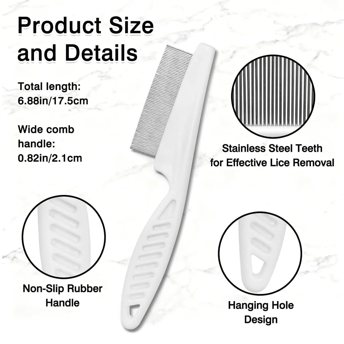 Pet Grooming Kit with Massage Comb Thick Tooth Comb Nail Clippers 3 Piece Set for Pet Hair Removal Cleaning And Beauty